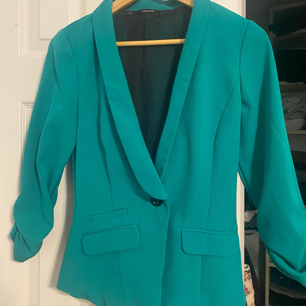 Maurices Vibrant Teal Suit Jacket